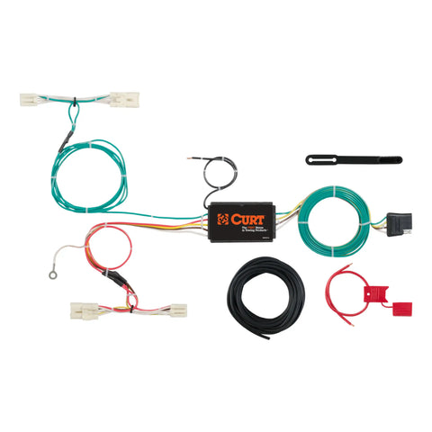 CURT 56295 - Custom Wiring Harness 4-Way Flat Output Select Kia Rio5 Hatchback