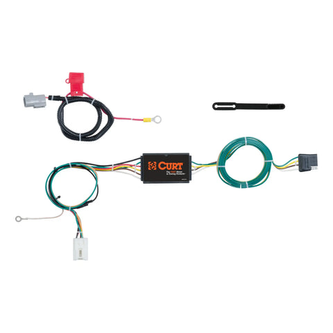 CURT 56296 - Custom 4-Flat Select Mitsubishi Outlander OEM Tow Package Required