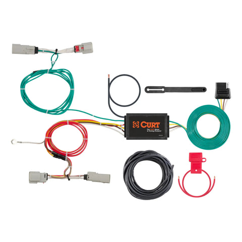 CURT 56298 - Custom Wiring Harness 4-Way Flat Output Select Lincoln MKX