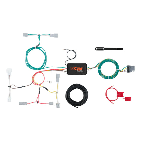 CURT 56299 - Custom Wiring Harness 4-Way Flat Output Select Honda Accord Sedan