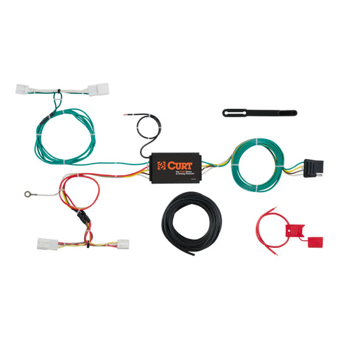 CURT 56309 - Custom Wiring Harness 4-Way Flat Output Select Scion iM Toyota Corolla