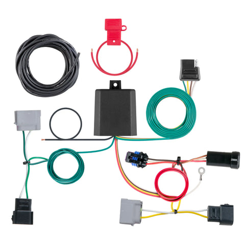 CURT 56330 - Custom Wiring 4-Way Flat Output Select Dodge Journey with LED Taillights