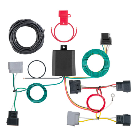 CURT 56345 - Custom Wiring Harness 4-Way Flat Output Select Ford Escape Mazda Tribute