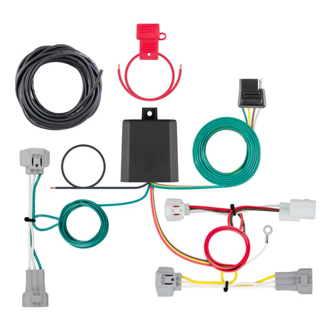 CURT 56349 - Custom Wiring Harness 4-Way Flat Output Select Toyota Tacoma