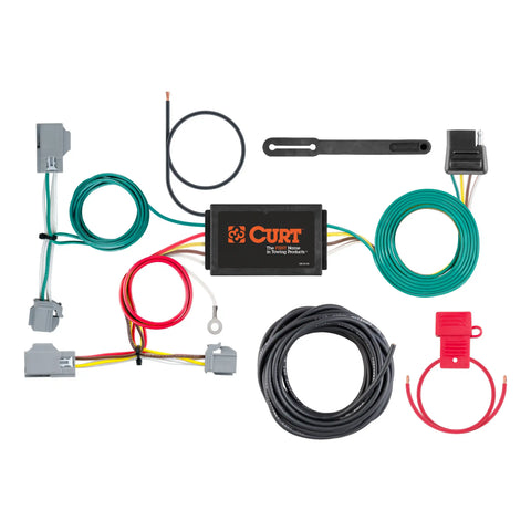 CURT 56355 - Custom Wiring Harness 4-Way Flat Output Select Volvo XC60