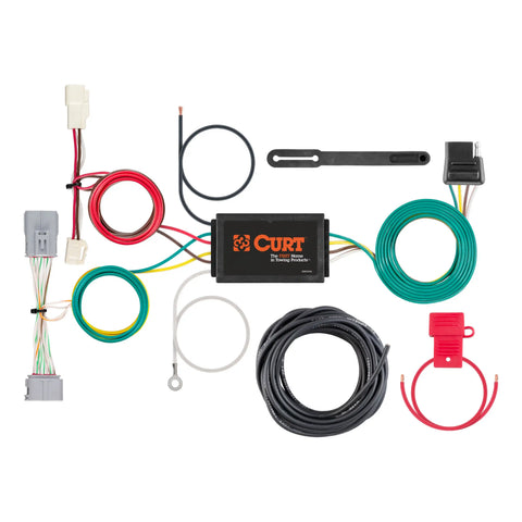 CURT 56371 - Custom Wiring Harness 4-Way Flat Output Select Toyota Prius Prime
