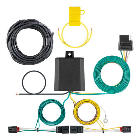 CURT 56374 - Custom Wiring Harness 4-Way Flat Output Select Volkswagen Golf R
