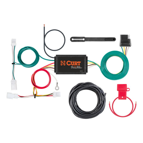 CURT 56376 - Custom Wiring Harness 4-Way Flat Output Select Kia Niro