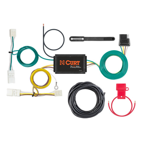 CURT 56381 - Custom Wiring Harness 4-Way Flat Output Select Hyundai Ioniq