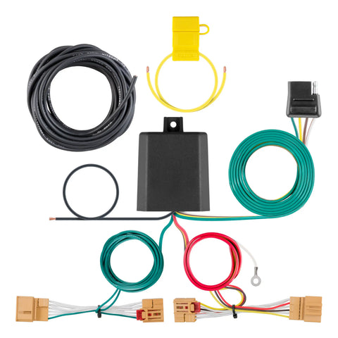 CURT 56383 - Custom Wiring Harness 4-Way Flat Output Select Volkswagen Atlas