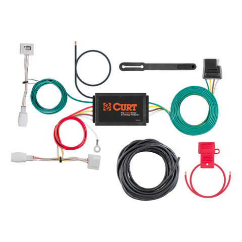 CURT 56384 - Custom Wiring Harness 4-Way Flat Output Select Toyota C-HR