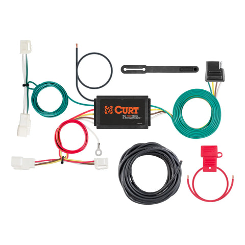 CURT 56385 - Custom Wiring Harness 4-Way Flat Output Select Toyota Yaris