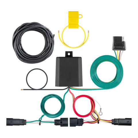 CURT 56406 - Custom Wiring Harness 4-Way Flat Output Select Jeep Cherokee