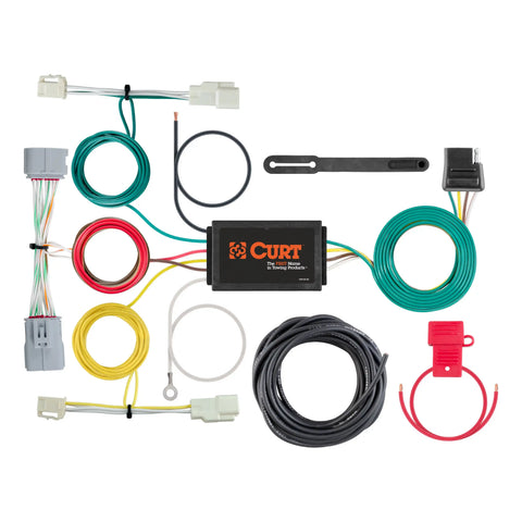CURT 56439 - Custom Wiring Harness 4-Way Flat Output Select Toyota Prius AWD-e