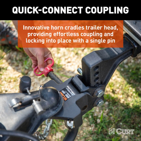 CURT 17510 Weight Distribution Hitch TruTrack Round Bar Fits 2 Inch Receiver 800 to 1000 Pound