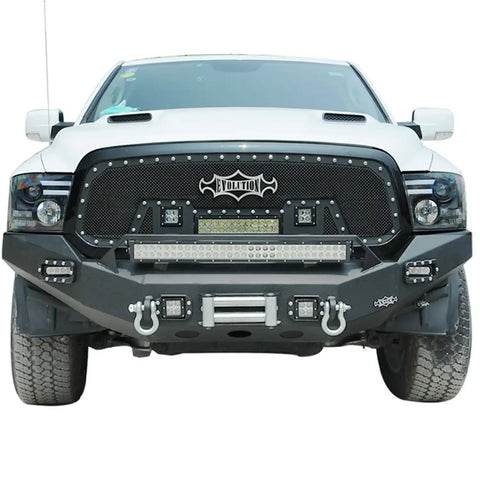Paramount Automotive 57-0204 - 13-18 Dodge Ram 1500 LED Front Winch Bumper
