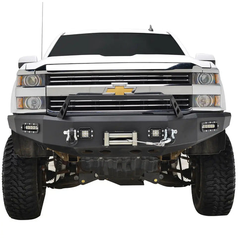 Paramount Automotive 57-0304 - 15-19 Chevy Silverado 2500 LED Front Winch Bumper
