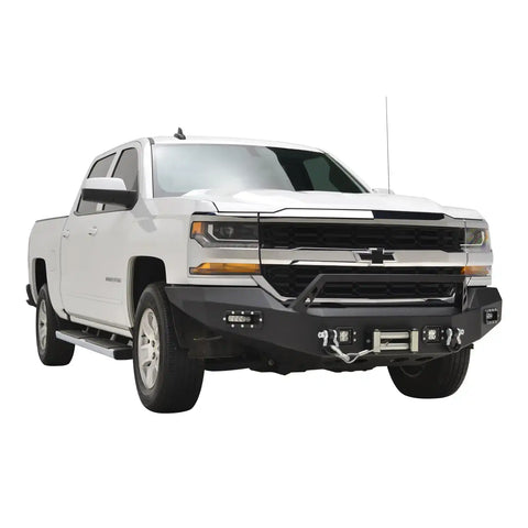 Paramount Automotive 57-0318 - 16-18 Chevy Silverado 1500 LED Front Winch Bumper
