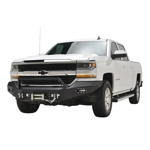 Paramount Automotive 57-0318 - 16-18 Chevy Silverado 1500 LED Front Winch Bumper