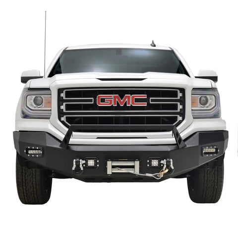 Paramount Automotive 57-0514 - 16-18 GMC Sierra 1500 LED Front Winch Bumper