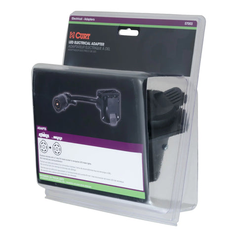 CURT 57003 - LED-Compatible 7-Way RV Blade Vehicle-Side Trailer Wiring Adapter