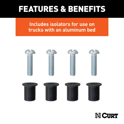 CURT 57010 - 10ft. Custom Wiring Extension Harness (Adds 7-Way RV Blade to Truck Bed Package