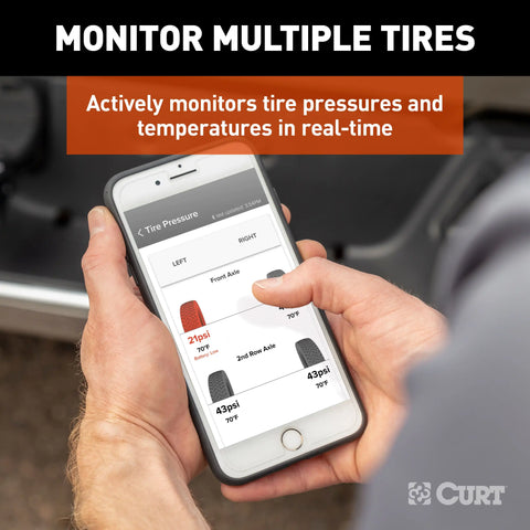 CURT 57011 - Tire Linc Auto TPMS Sensors 2-Pack Pressure Monitoring System