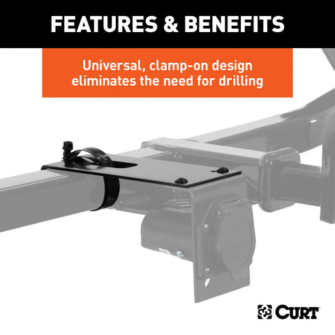 CURT 57201 - Connector Bracket Mounts for 7-Way Brackets (12-Pack)
