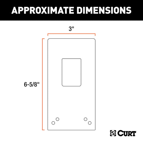CURT 57202 - Connector Bracket Mount for 7-Way (Packaged)