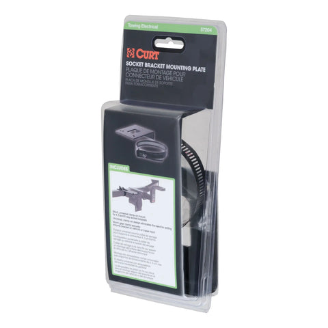 CURT 57204 - Connector Bracket Mount for 4 5 or 6-Way (Packaged)