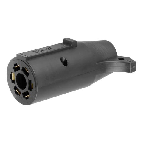 CURT 57661 - Electrical Adapter (7-Way RV to 6-Round Trailer Center Pin Brake Packaged)