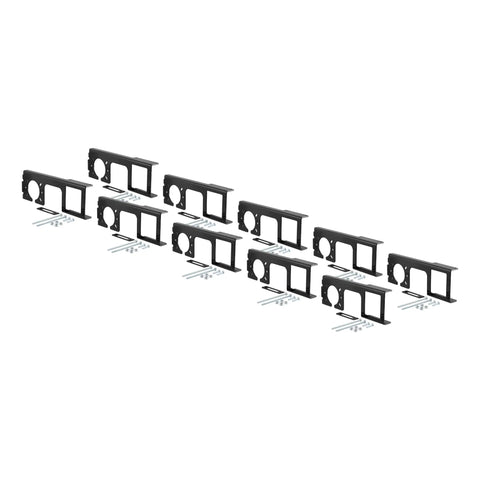 CURT 58000010 - Easy-Mount Wiring Brackets for 4 or 5-Flat/6 7-Round (2in. Receiver 10-Pack)