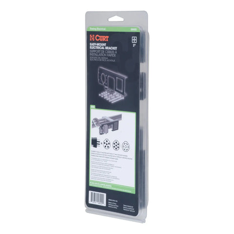 CURT 58000 - Easy-Mount Wiring Bracket for 4 or 5-Flat/6 7-Round (2in. Receiver)