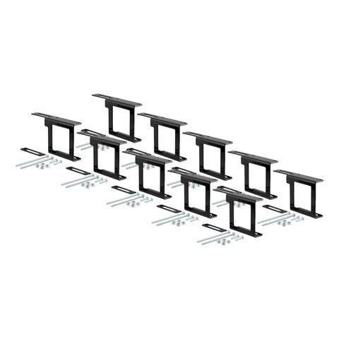 CURT 58001010 - Easy-Mount Wiring Brackets for 4 or 5-Way Flat (2in. Receiver 10-Pack)