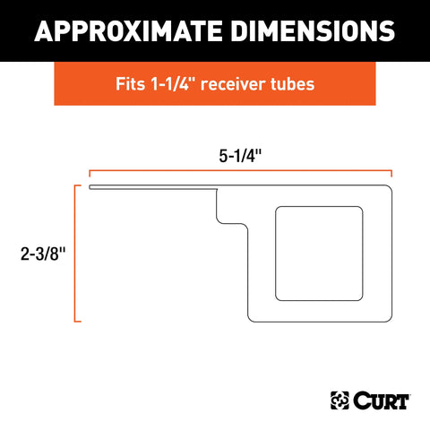 CURT 58002010 - Easy-Mount Wiring Brackets for 4 or 5-Way Flat (1-1/4in. Receiver 10-Pack)