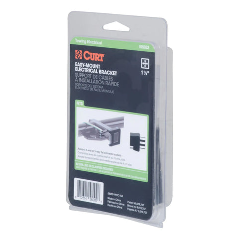 CURT 58002 - Easy-Mount Wiring Bracket for 4 or 5-Way Flat (1-1/4in. Receiver)