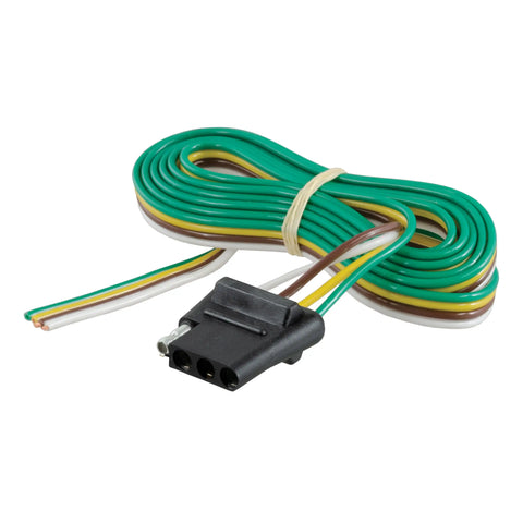 CURT 58040 - Vehicle-Side 4-Pin Flat Trailer Wiring Harness with 60-Inch Wires