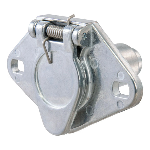 CURT 58091 - Vehicle-Side 6-Pin Round Trailer Wiring Harness Socket