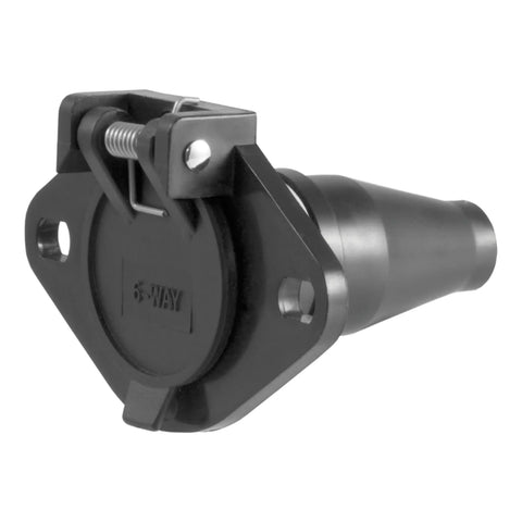 CURT 58130 - Vehicle-Side 6-Pin Round Trailer Wiring Harness Socket