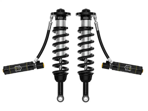 ICON Vehicle Dynamics FRDK_58771E ICON 2022-2023 Toyota Tundra 5-6" Lift 2.5 Remote Reservoir With CDEV Front Coilover Kit Pair