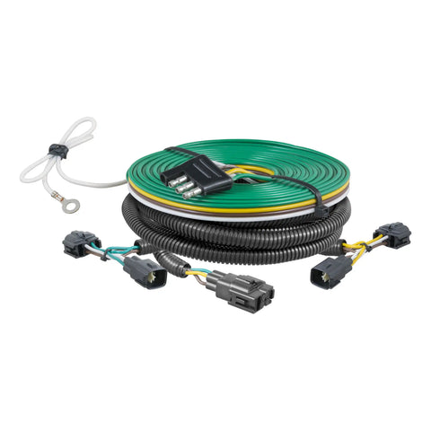 CURT 58902 - Custom Towed-Vehicle RV Wiring Harness Select Jeep Wrangler TJ