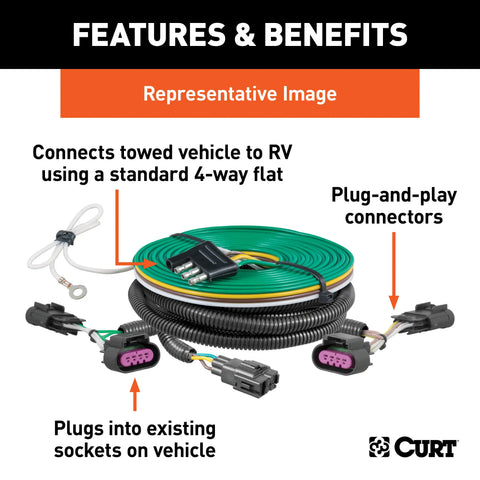 CURT 58995 - Towed-Vehicle RV Harness