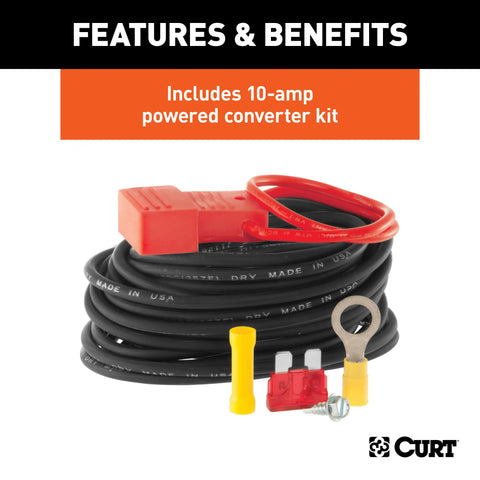 CURT 59187 - Powered 3-to-2-Wire Taillight Converter