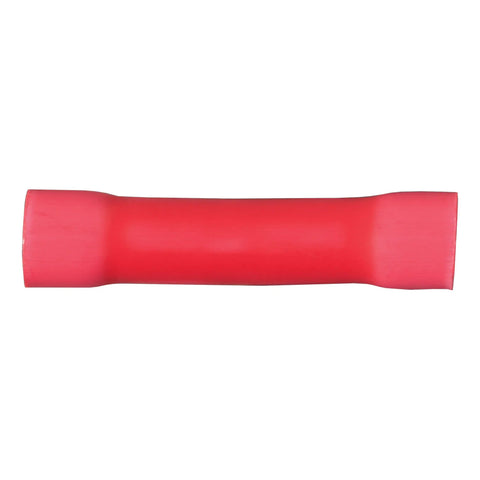 CURT 59421 - 22-18 Gauge Red Vinyl-Insulated Wire Butt Connectors 100-Pack