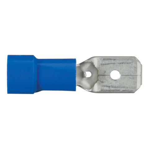 CURT 59432 - 16-14 Gauge Blue Vinyl-Insulated Male Wire Quick Connectors 100-Pack