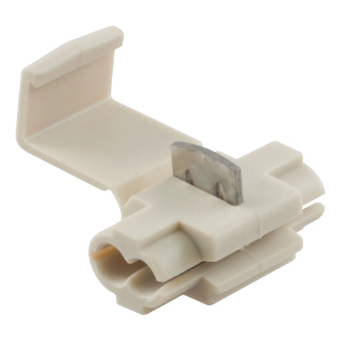CURT 59906 - 18-14 Gauge White Scotch Snap Lock Wire Connectors 100-Pack