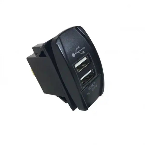 RECTANGLE DUAL USB PORT