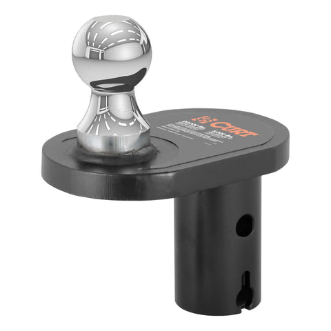 CURT 60602 - Double Lock 2-5/16in. Offset Gooseneck Ball (4in. Rearward Offset)