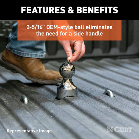 CURT 60633 - OEM-Style Gooseneck Hitch Select Ram 2500 3500