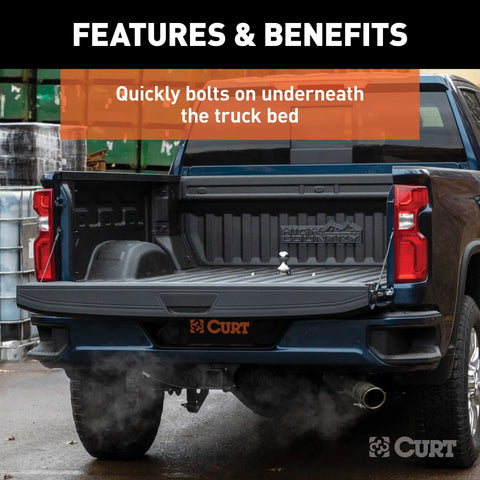 CURT 60642 - OEM-Style Gooseneck Hitch Select Chevrolet Silverado GMC Sierra 2500 3500 HD